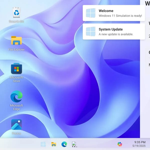 Windows 11 Simulation