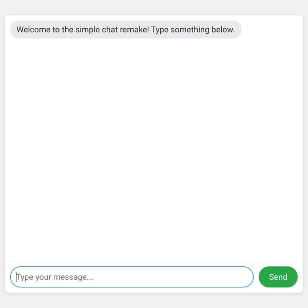 Simple Chat Room Remake