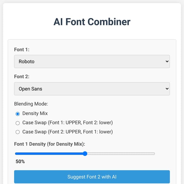 AI Font Combiner (More fonts!)