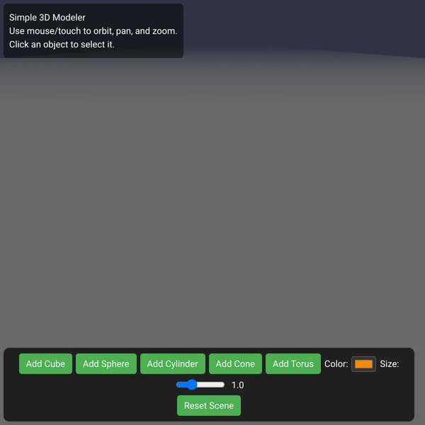 Simple 3D Modeler