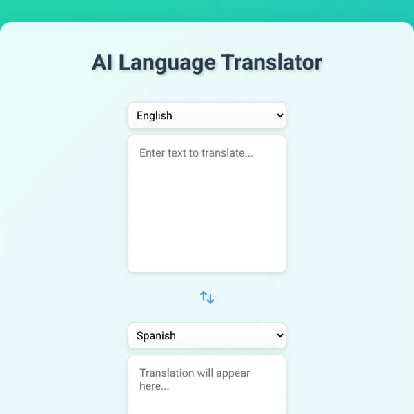 AI Language Translator