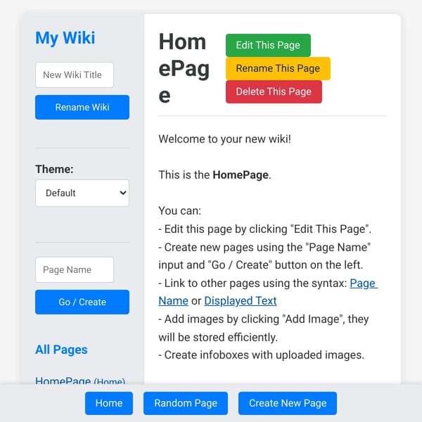 My Personal Wiki