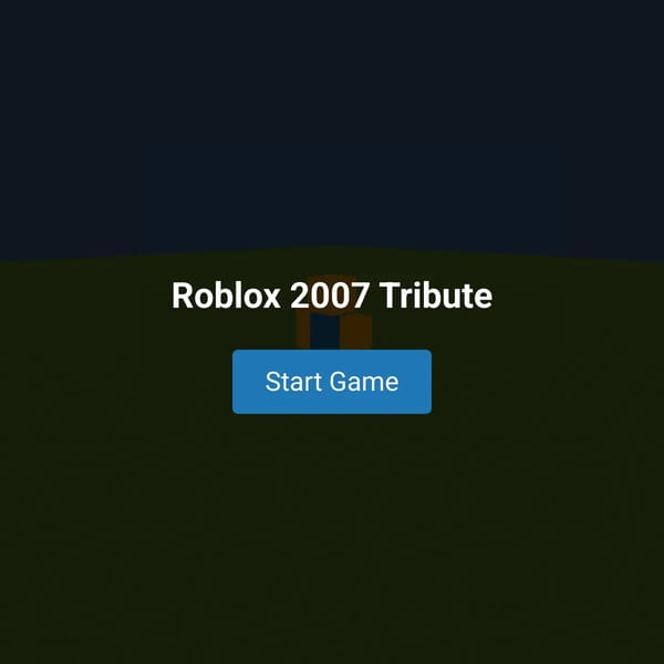 Roblox 2007 Tribute