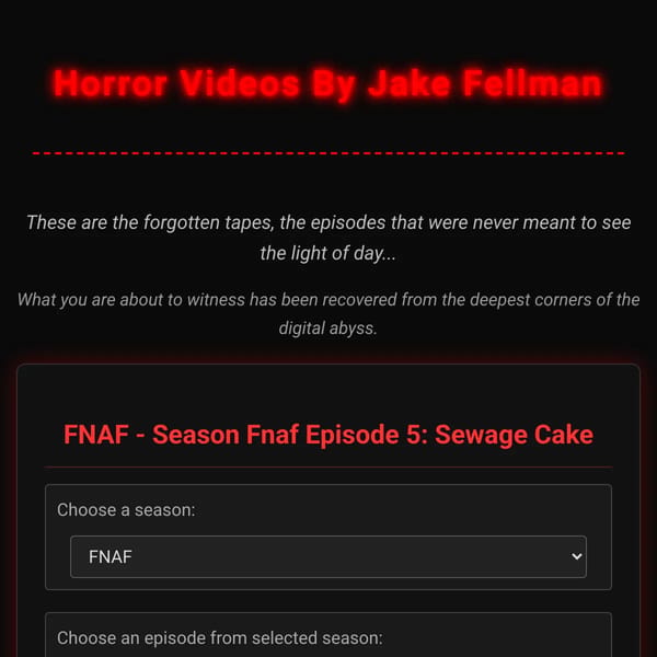 Jake Fellman's Horror Videos