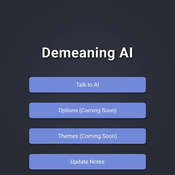 Demeaning AI
