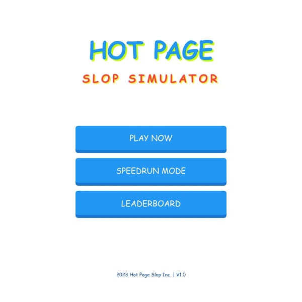 Hot Page Slop Simulator (V 1.1)