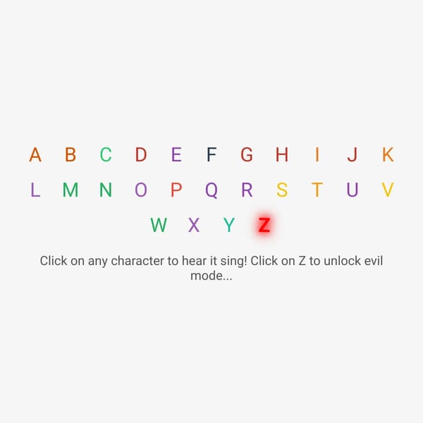 Singing Alphabet & Evil Numbers