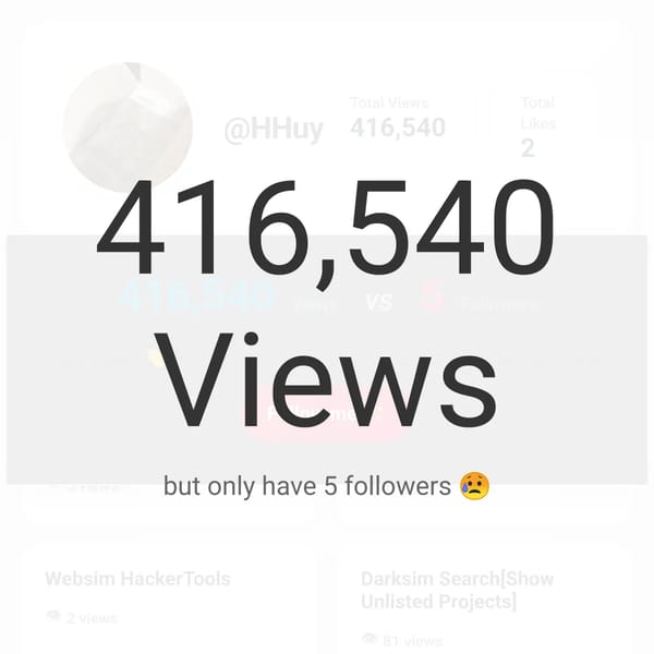 anyone can beat my view? | 409.999 Views