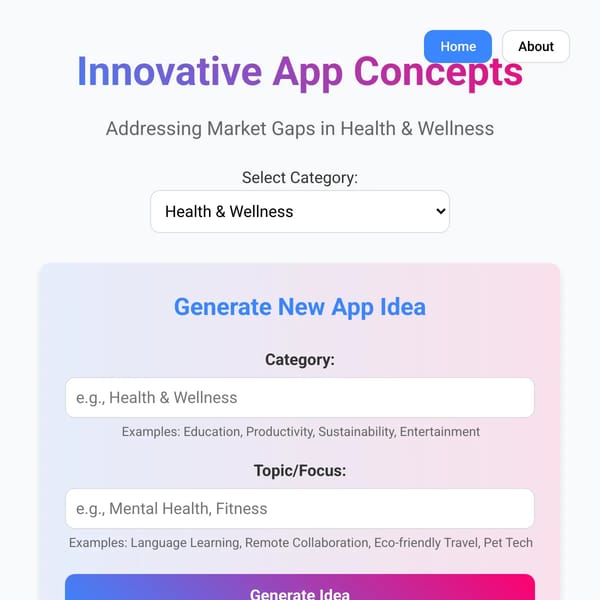 Innovative App Concepts Showcase