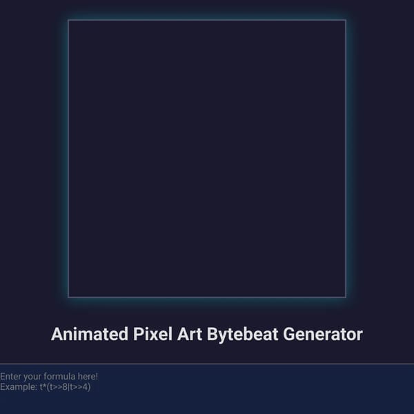Pixel Art Bytebeat Generator