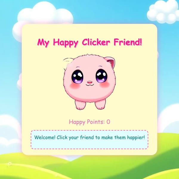 My Happy Clicker Friend!