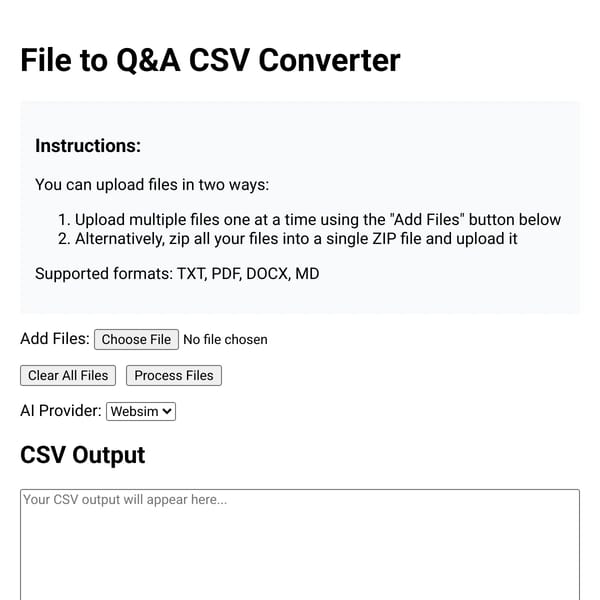 File to Q&A Converter
