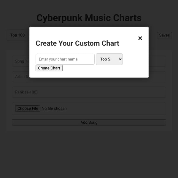 Custom Billboard Hot 100 Charts Manager