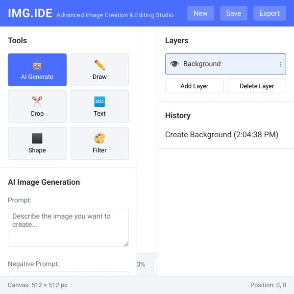 IMG.IDE - Image Creation & Editing Studio