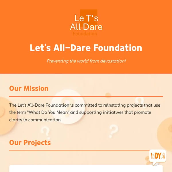 Le T's All-Dare Foundation