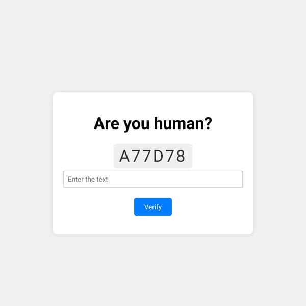 Infinite Captcha
