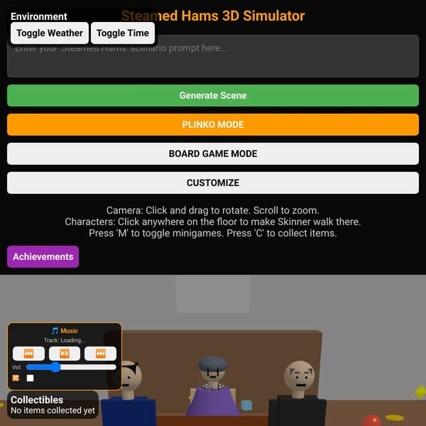 Steamed Hams 3D Simulator