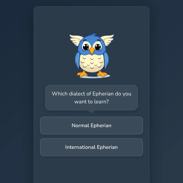 Epherian Language Learning