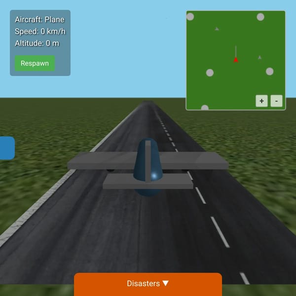 3D Flight Simulator but you got a hole in your left wing7