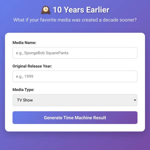 10 Years Earlier - Media Time Machine