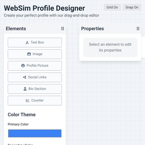 Websim Profile Creator