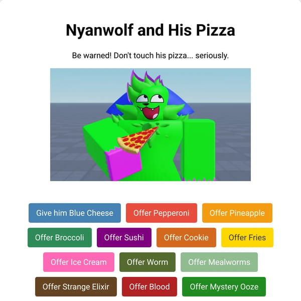 Don't Touch the Pizza!