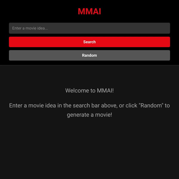 MMAI - Movie Maker AI