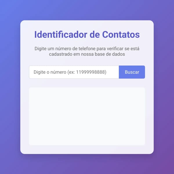 Identificador de Contatos