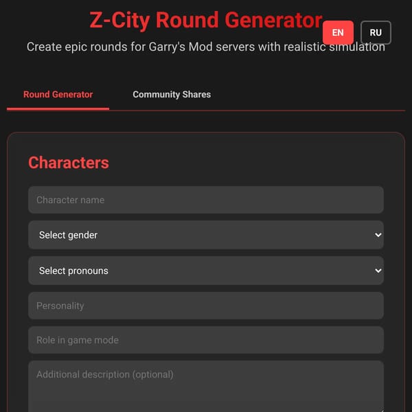 Z-City Round Generator