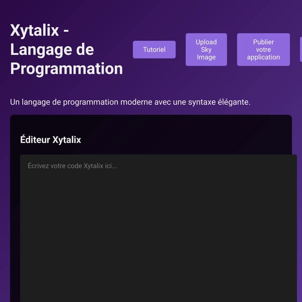 Xytalix Programming Language IDE