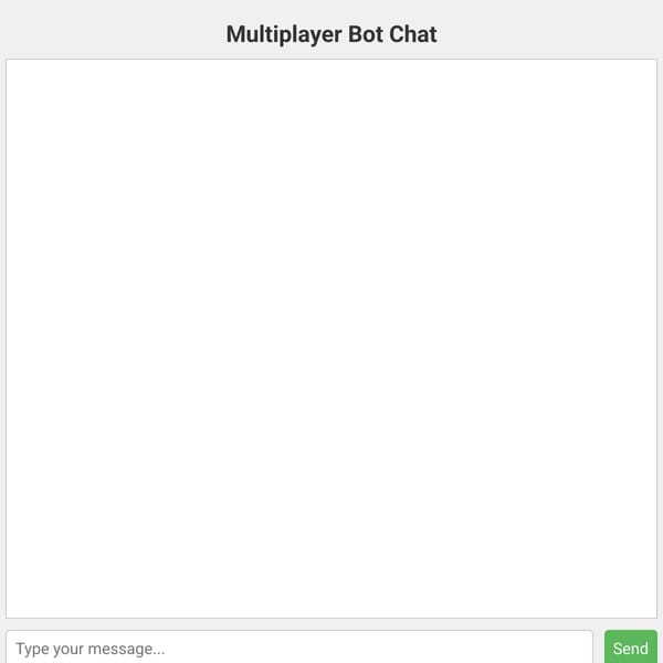 Multiplayer Bot Chat