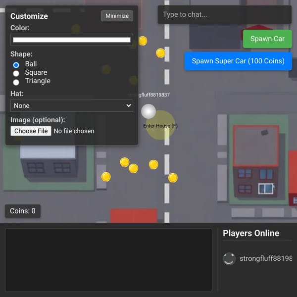 Funni 2D online town :3