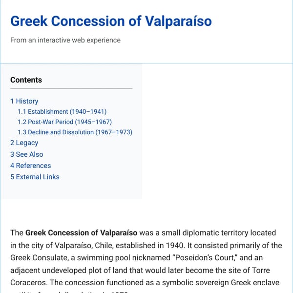 Greek Concession of Valparaíso