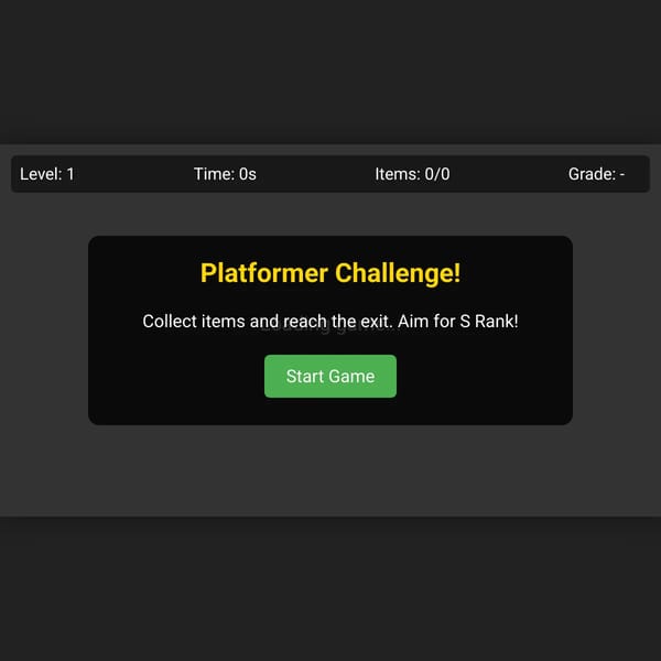 20 Level Graded Platformer