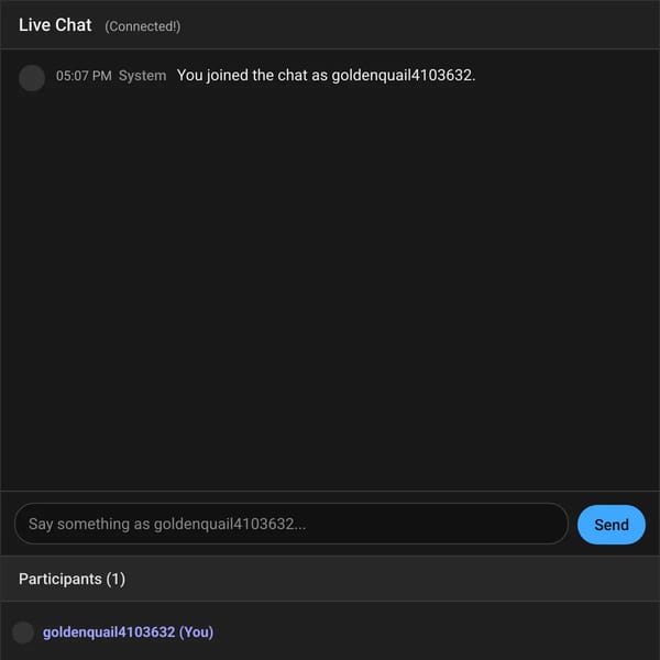 Live Chat Simulator