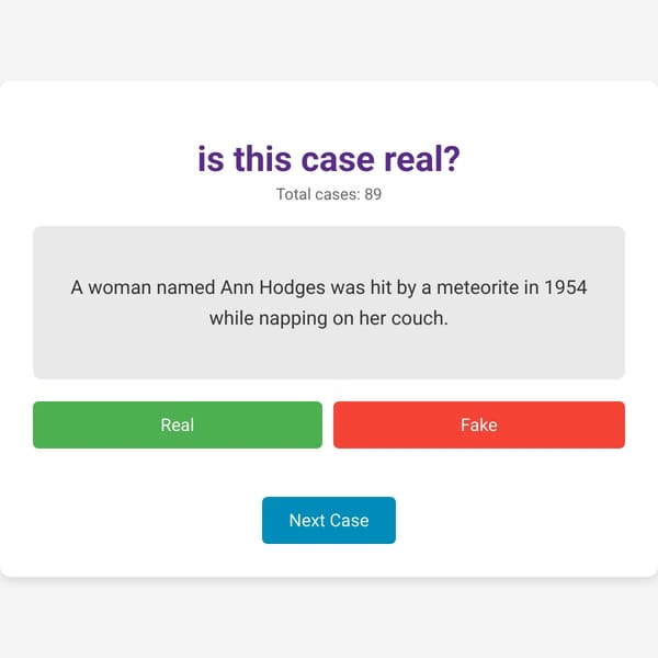 Is this case real?