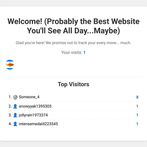 Everytime you go to this website, somethings different
