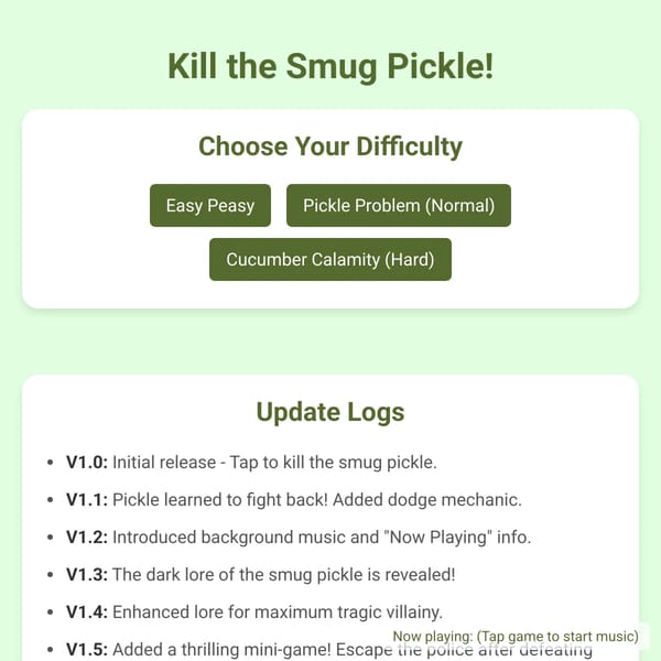 Kill Pickle Simulator