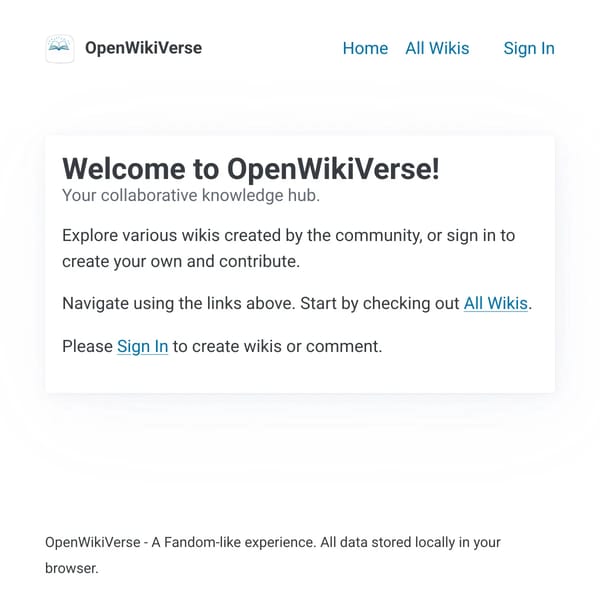 OpenWikiVerse