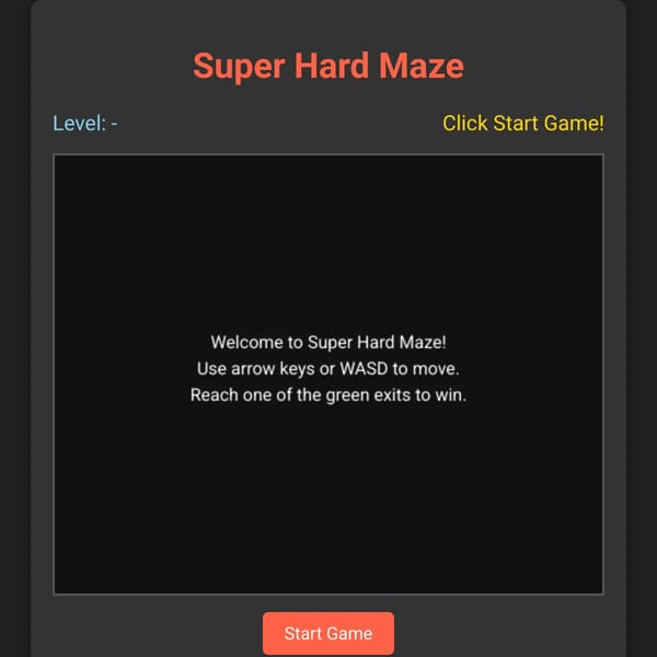 Super Hard Maze
