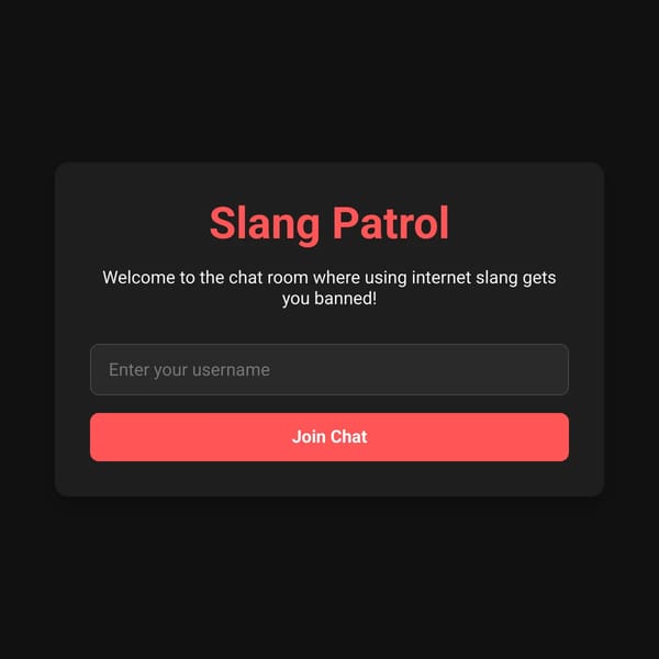 Slang Patrol Chat Room