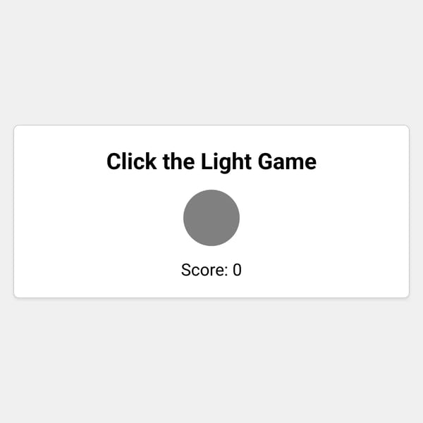Click the Light Game