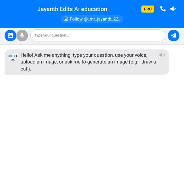 Jayanth Edits Chat GPT