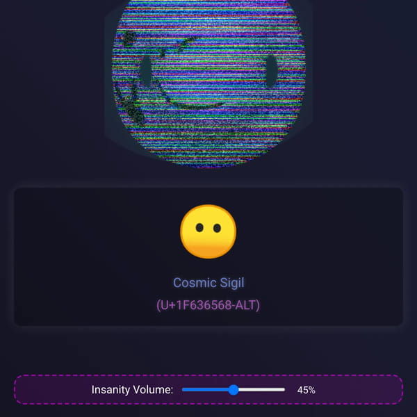 Infinite Unicode Character Explorer