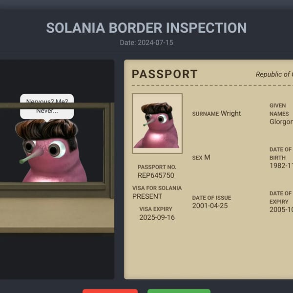 Solania Border Control