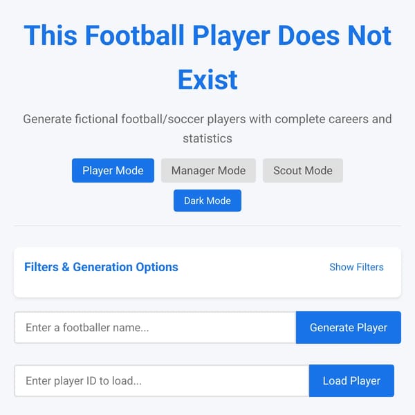 This Football Player Does Not Exist
