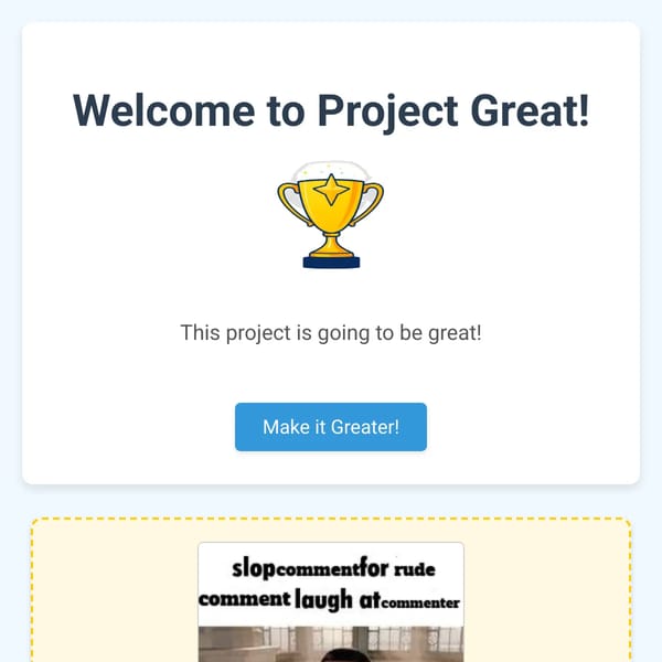 Project Great!(the legion of positivity)