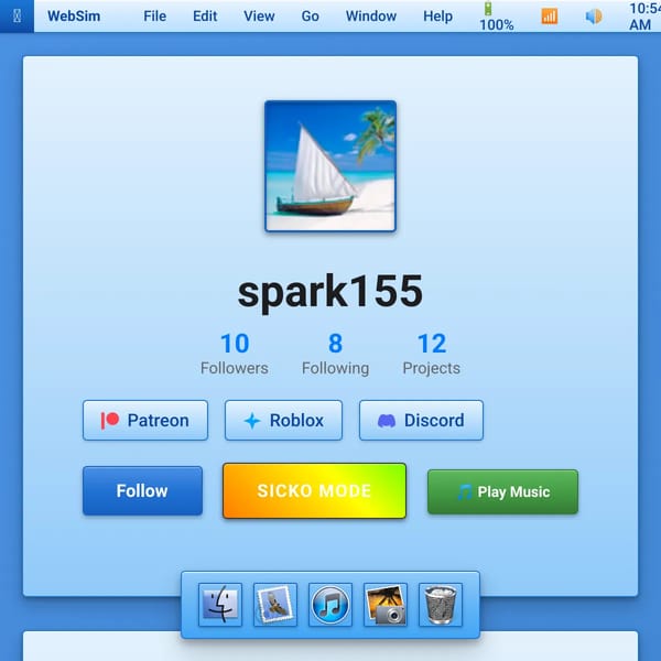spark155 - WebSim Profile