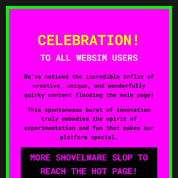 SHOVELWARE IS AWESOME
