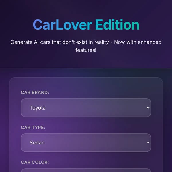 CarLover Edition - This Car Doesn't Exist